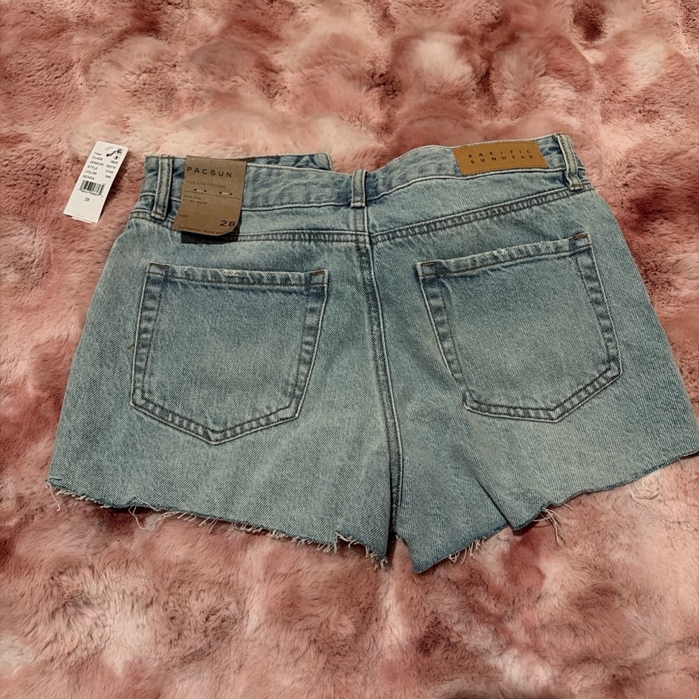PacSun Women's Faded Blue Jean Shorts